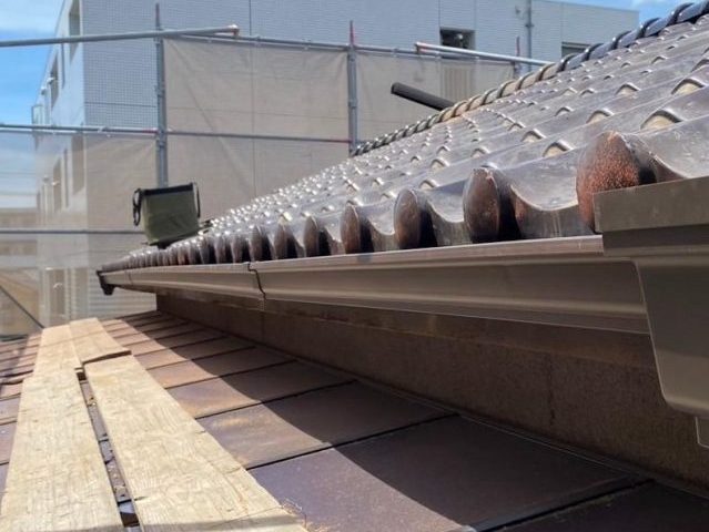 高砂市の軒樋交換工事完了